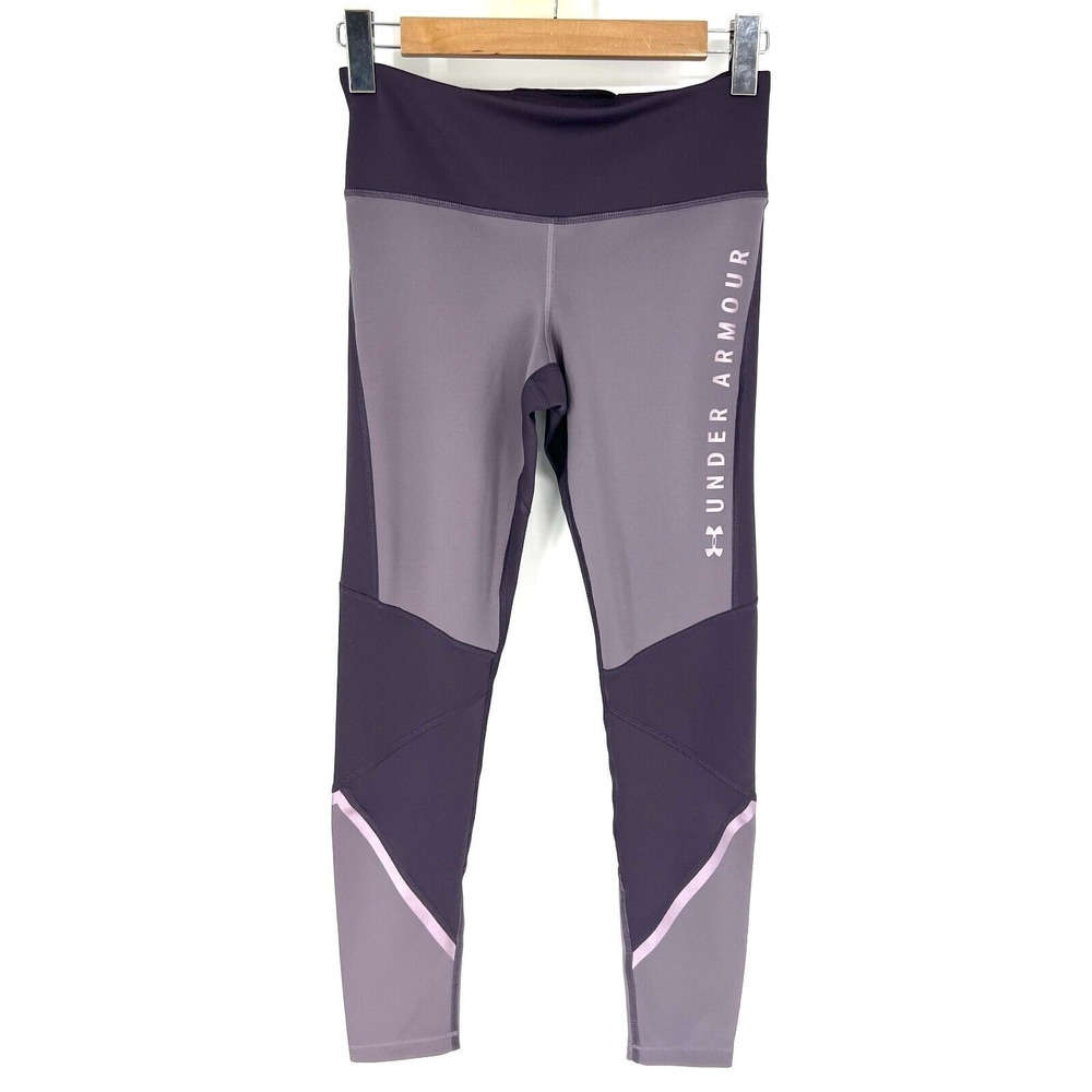 Under Armour ColdGear Compression Armour Graphic Leggings Womens Size‎ M Purple